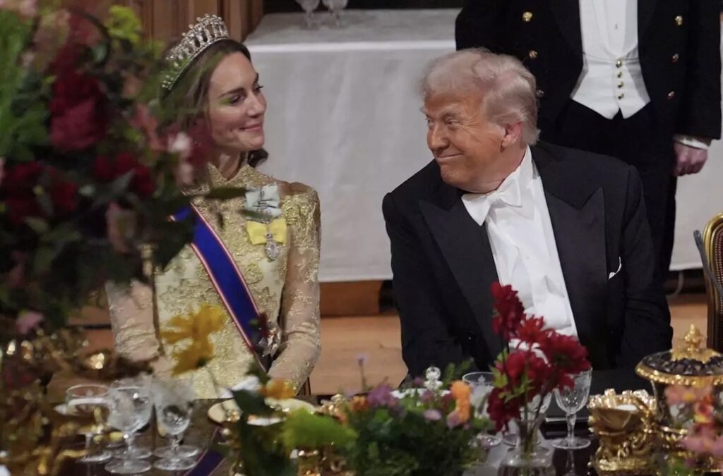 TRUMP LLENA DE ELOGIOS A KATE MIDDLETON DURANTE SU VISITA DE ESTADO AL REINO UNIDO: “RADIANTE, SALUDABLE Y HERMOSA”.