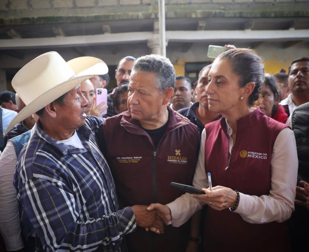 “NO ESTÁN SOLOS”, AFIRMA SHEINBAUM; JULIO MENCHACA ACELERA APERTURA DE CAMINOS